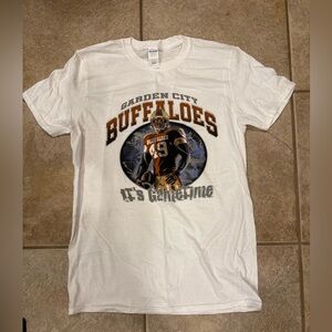 Garden City Buffaloes White Graphic T-Shirt
